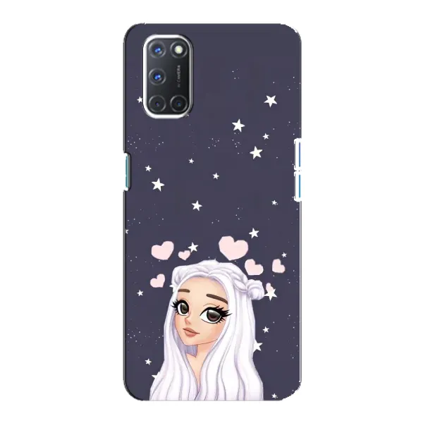Чехол с рисунком «Девушка и сердечки» для OPPO A92 Чехол с рисунком «Девушка и сердечки» для OPPO A92