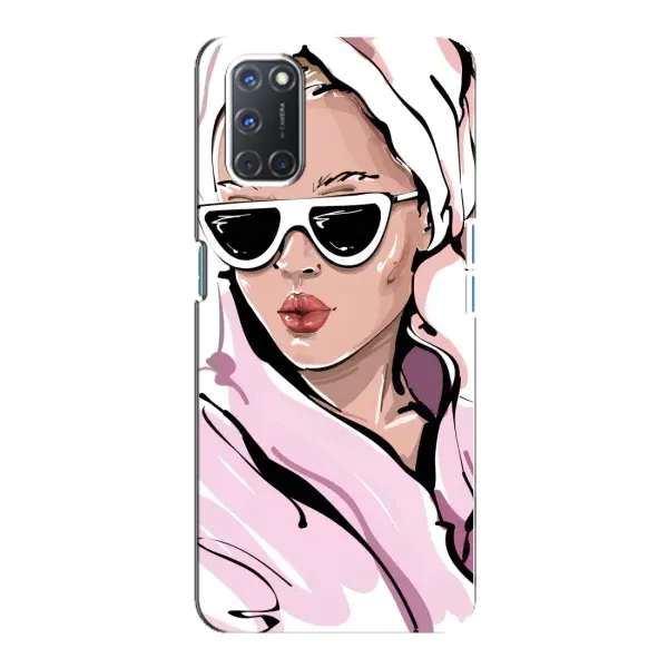 Чехол с рисунком «Девушка в халате» для OPPO A92 Чехол с рисунком «Девушка в халате» для OPPO A92