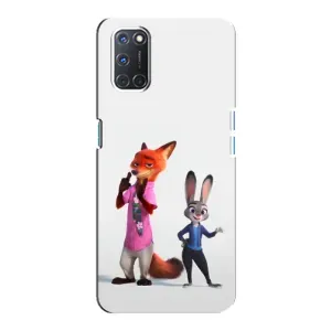 Силіконовий чохол з принтом Зоотрополіс для Oppo A92 (Джуді і Нік)