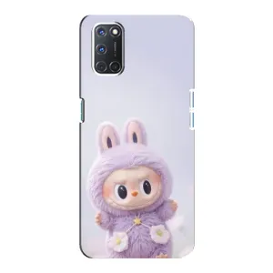 Чохол з принтом Лабубу для Oppo A92 (Фіолетовий Лабубу)