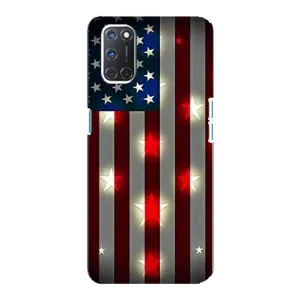Чехол Флаг USA для Oppo A92 (Флаг США 2)