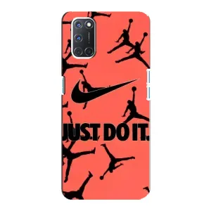 Силиконовый Чехол Nike Air Jordan на Оппо А92 (Just Do It)