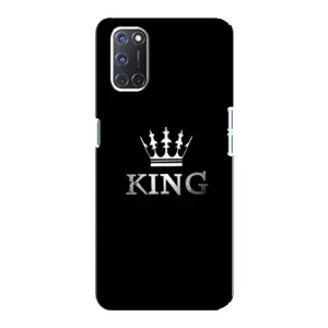 Чехол (Корона на чёрном фоне) для Оппо А92 (KING)