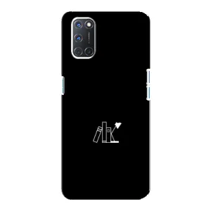 Чохол з картинками на чорному фоні для Oppo A92 (Книжки)