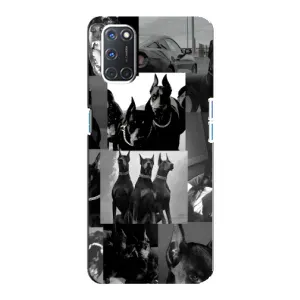 Чохол ДОБЕРМАН для Oppo A92 (Колаж Доберман)