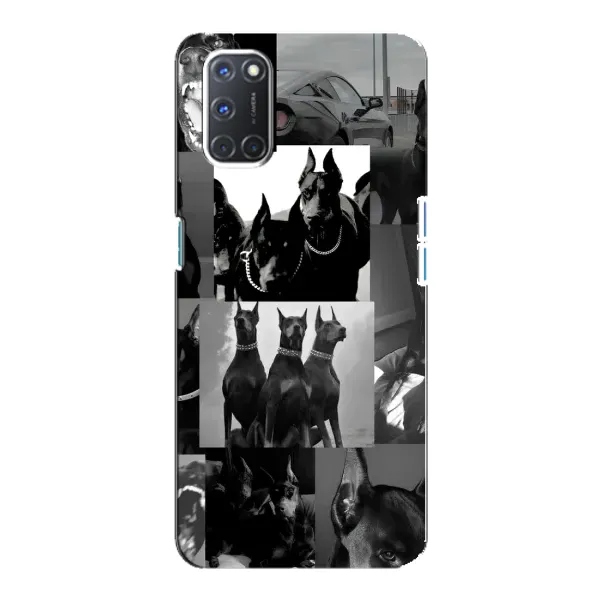 Чохол з малюнком «Колаж Доберман» для OPPO A92 Чохол з малюнком «Колаж Доберман» для OPPO A92