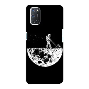 Силиконовый Чехол с принтом "Космонавты" на Oppo A92 (Космонавт)