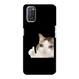 Бампер з принтом Меми для Oppo A92 (Кіт у сльозах)