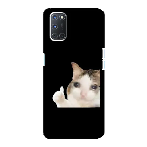 Чехол с рисунком «Кот в слезах» для OPPO A92 Чехол с рисунком «Кот в слезах» для OPPO A92