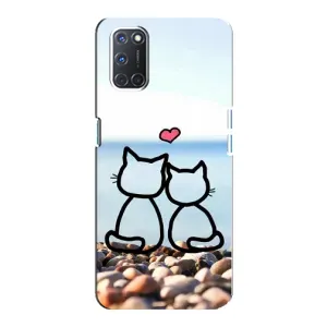 Силіконові Чохли Коханій людині для Oppo A92 (Котейки)