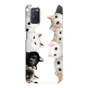 Силіконовий чохол з котиком для Oppo A92 (Коти)