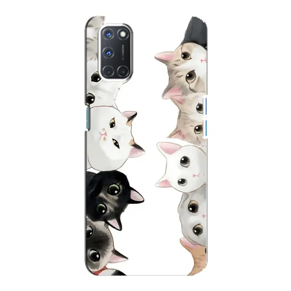 Чехол с рисунком «Коты» для OPPO A92
