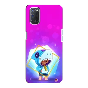 Чохол Бравл Старс для Oppo A92 (Леон у костюмі Акули)