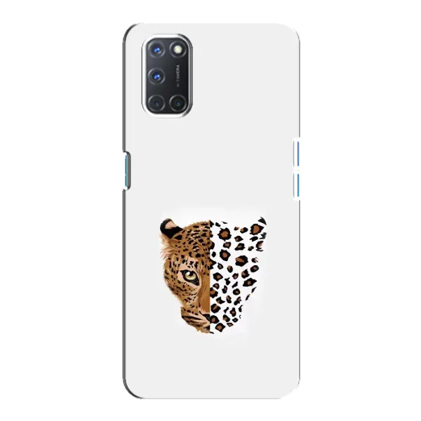 Чехол с рисунком «Леопард на белом» для OPPO A92 Чехол с рисунком «Леопард на белом» для OPPO A92