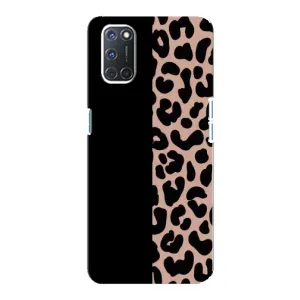 Чехол с леопардовым принтом на Oppo A92 (Леопардовый фон)