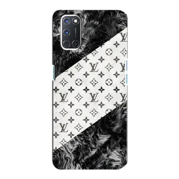Чехол с рисунком «LV на белом» для OPPO A92