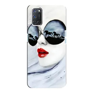 Чехол с картинкой Модные Девчонки Oppo A92 (Любительница коней)