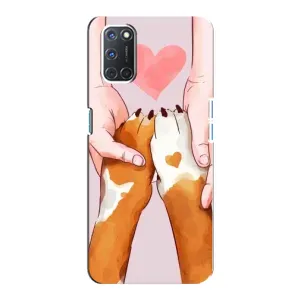 Чохол (ТПУ) Милі песики для Oppo A92 (Любов до собак)