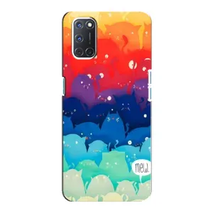 Силіконовий чохол з котиком для Oppo A92 (Mew)