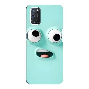 Чехол с рисунком «Забавное мятное лицо» для OPPO A92