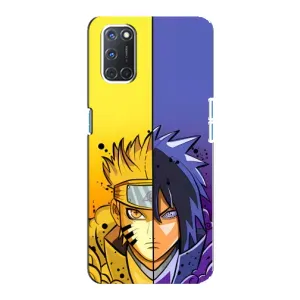 Купить Чехлы на телефон с принтом Anime для Oppo A92 (Naruto Vs Sasuke)