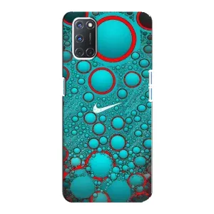 Силиконовый Чехол на Oppo A92 с картинкой Nike (Найк зеленый)