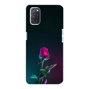 Чохли з принтом Троянд для Oppo A92 (Нічна троянда)