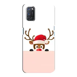 Чохол Санта Клаус для Oppo A92 (Оленя)