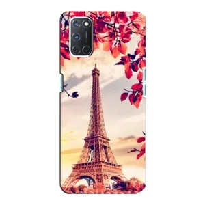 Чехол с Эйфелевой башней на Oppo A92 (Paris photo)