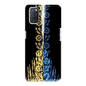Силиконовый Чехол на Oppo A92 (Патриотическая вышиванка)