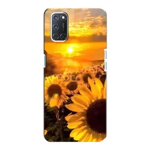Чохол з Квітами для Oppo A92 (поле соняшників)