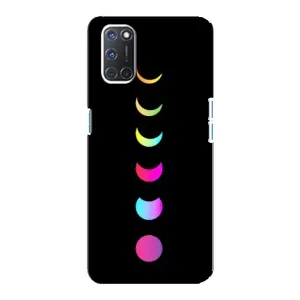 Чехол (ТПУ) с планетами на Oppo A92 (Полнолуние)