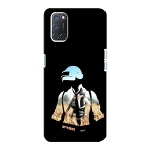 Силиконовый чехол с картинкой "Герой Pubg" на Oppo A92 (Пубг мен)