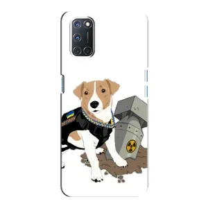 Чехол с принтом Собаки Патрон для Oppo A92 (Пёс Патрон с ракетой)