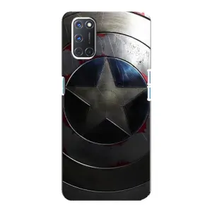 Чохол с Щітом Капітана Америки на Oppo A92 (Ретро Щит Капітана)