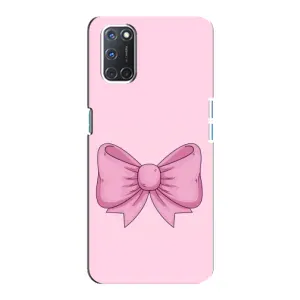 Чохол банти для Oppo A92 (Рожевий бантик)