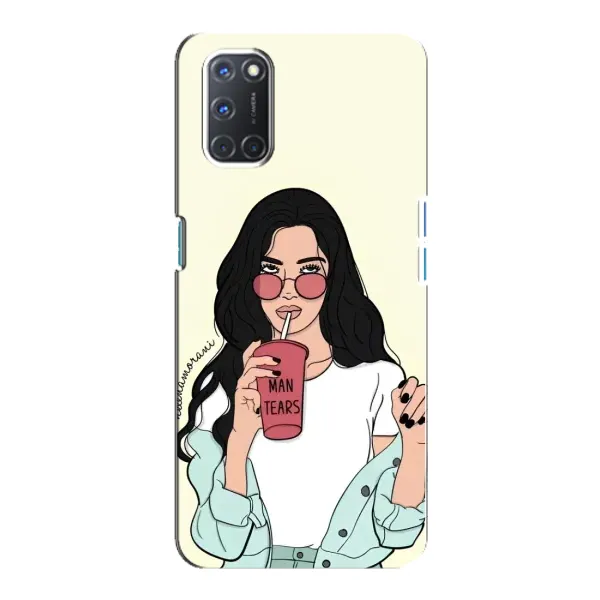 Чехол с рисунком «С напитком» для OPPO A92 Чехол с рисунком «С напитком» для OPPO A92