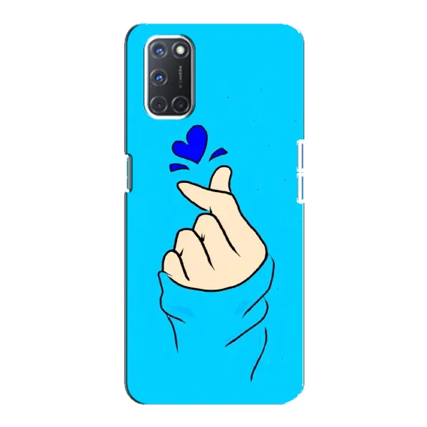 Чехол с рисунком «Сердце на синем» для OPPO A92 Чехол с рисунком «Сердце на синем» для OPPO A92