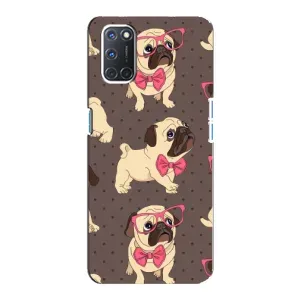 Чохол (ТПУ) Милі песики для Oppo A92 (Песик Мопсікі)