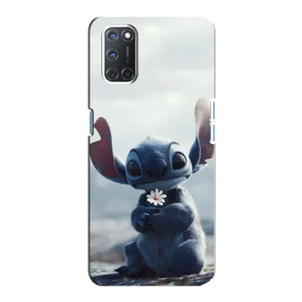 Чехол с рисунком «Стич с цветочком» для OPPO A92 Чехол с рисунком «Стич с цветочком» для OPPO A92