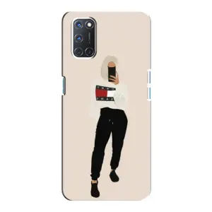 Силиконовый Чехол на Oppo A92 с картинкой Стильных Девушек (Стильная)