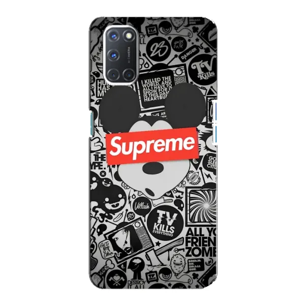 Чехол с рисунком «Supreme Маус» для OPPO A92 Чехол с рисунком «Supreme Маус» для OPPO A92