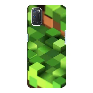 Чехлы для Oppo A92 (Персонажи Майн Крафт) (Текстура)