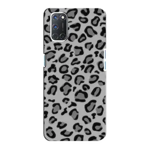 Чехол с леопардовым принтом на Oppo A92 (Темный леопрад)