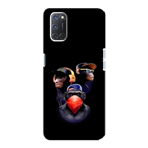 Чехол с рисунком «Три обезьяны» для OPPO A92 Чехол с рисунком «Три обезьяны» для OPPO A92