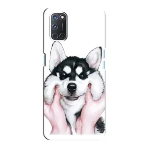 Бампер для Oppo A92 з картинкою "Песики" (Собака Хаскі)