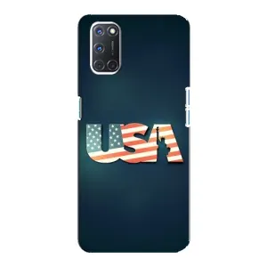 Чехол Флаг USA для Oppo A92 (USA)