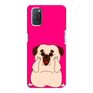 Чохол (ТПУ) Милі песики для Oppo A92 (Веселий Мопсік)