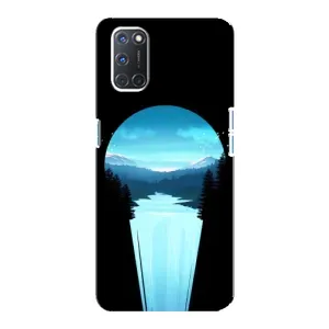 Літній Чохол на Oppo A92 (Синій Водоспад)