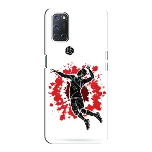 Чохли з прінтом Спортивна тематика для Oppo A92 (Волейболіст)